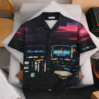 Quban Flow Printed Half Shirt (Ambush)