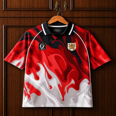 Premium Polo - Red Flame