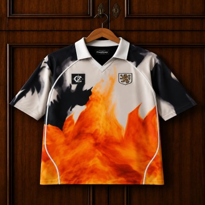 Premium Polo - Burnout Flame