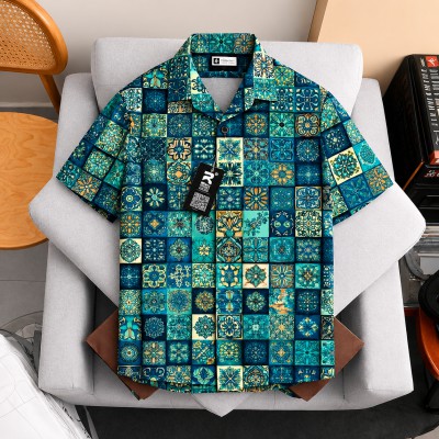 Quban Flow Printed Half Shirt ⭐