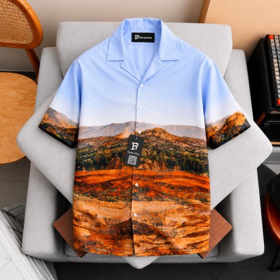 Quban Flow Printed Half Shirt ⭐