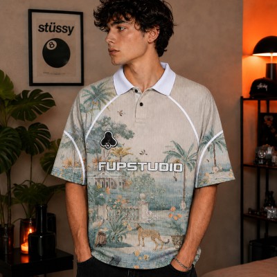MARBLE DRIFT POLO -STONE BEIGE