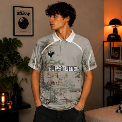 MARBLE DRIFT POLO -STONE BEIGE