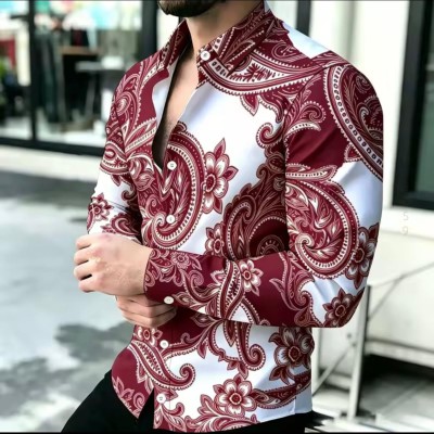 Sublimition Full Sleeve Shirt- Maroon