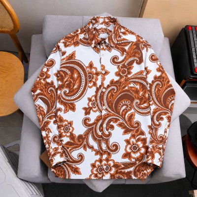 Sublimition Full Sleeve Shirt -Caramel Brown